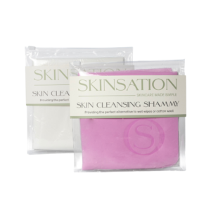 Skinsation Skin Cleansing shammy pink & white
